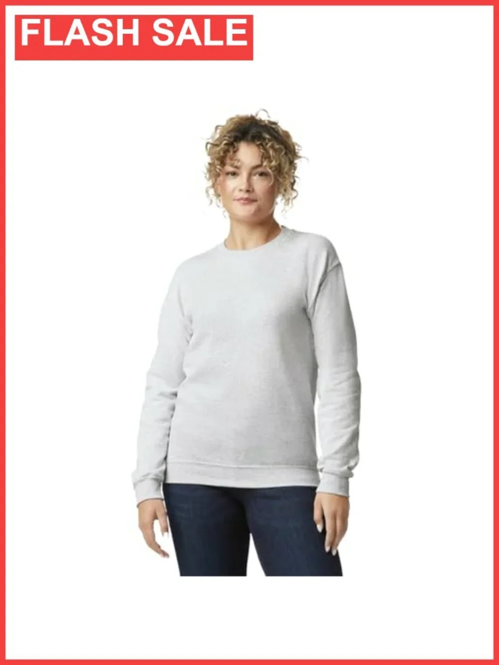 Unisex Fleece Crewneck Sweatshirt Classic Fit Pullover Long Sleeve